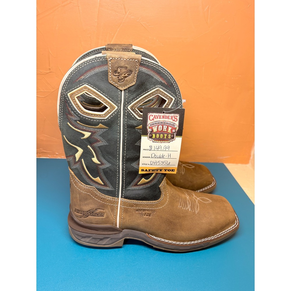 Double H Mens 8D Phantom Rider Kerrick Tan Green Composite Toe Work Boots DH5356